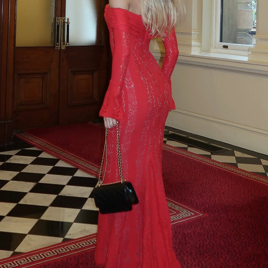 שמלת מקסי - תחרה