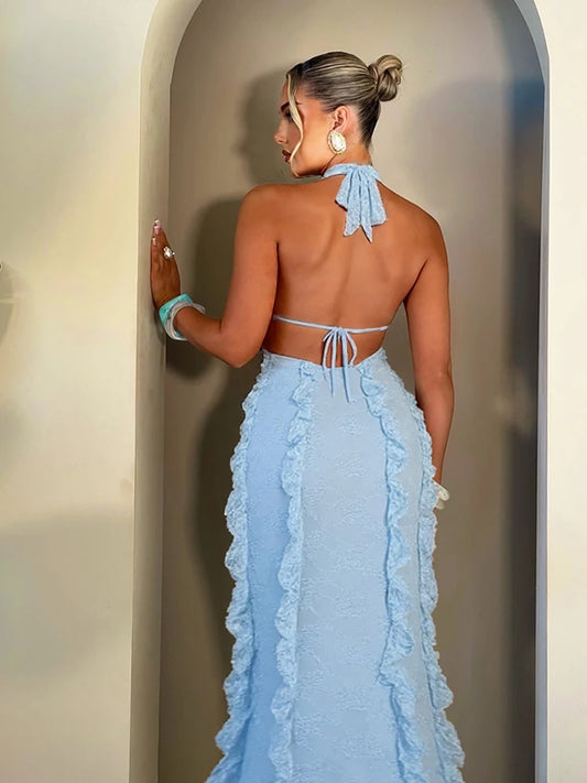 שמלת מקסי וי - אנאבל