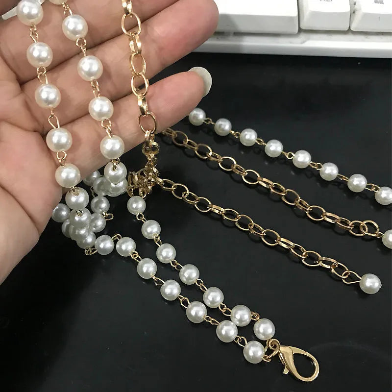 חגורת שרשרת מותן - פנינים