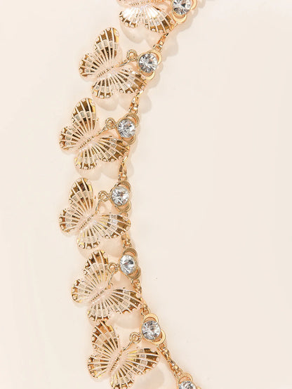 חגורת שרשרת בטן - פרפרים